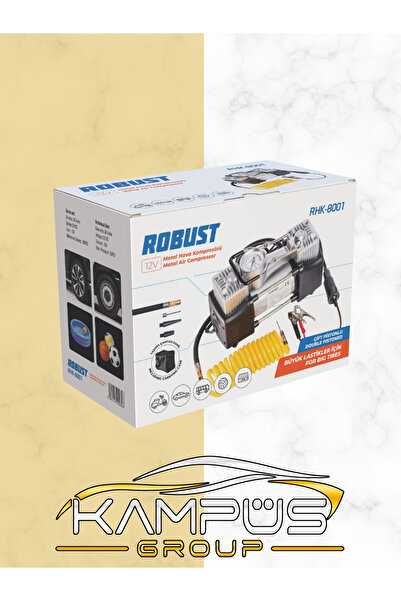 CARFACE Araç Oto Lastik Şişirme Kompresörü Pompası Çift Pistonlu