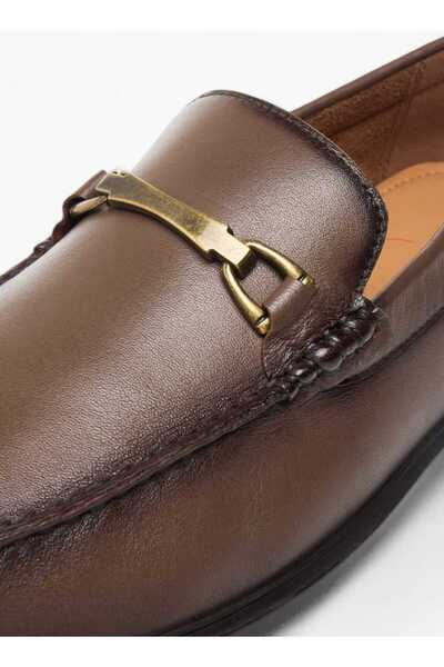 LBL by Shoexpress Solid Slip-On Loafers with Metal Accent