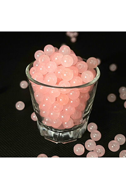 Choice11 Skin Pink 60pcs 8mm Round Glass Beads Classic Simplicity Beautiful L...