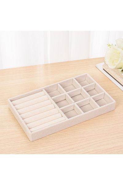 Choice C Jewelry Storage Box Earring Ring Necklace Brooch Holder Flannelette Jewelry Display Box Necklace .