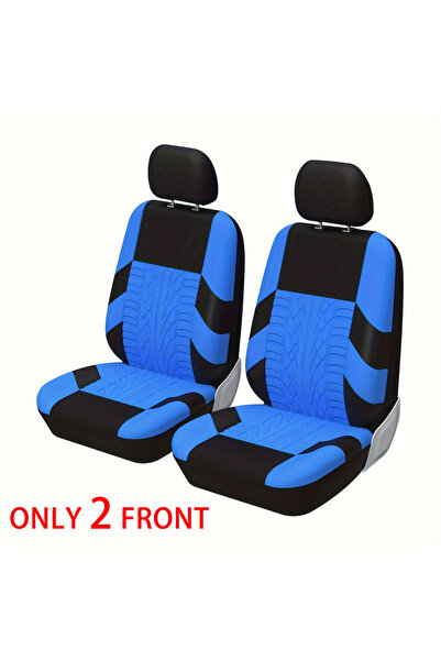 Choice Y33376-BLUE-4PCS أغطية مقاعد السيارة مجموعة كاملة من المقاعد الخلفية ا...
