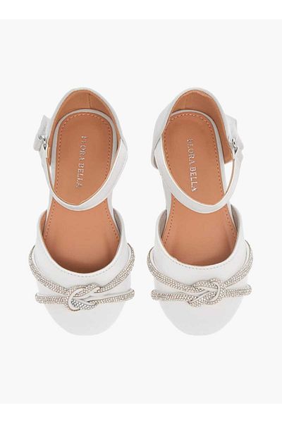 Flora Bella by Shoexpress Flora Bella Embellished Ballerina Shoes with Hook and Loop Closure