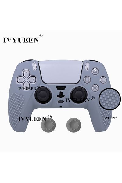 Choice Gray Ivyueen Studded Protective Cover Skin For Playstation 5 Dualsense Ps5 Controller Silicone Gamep
