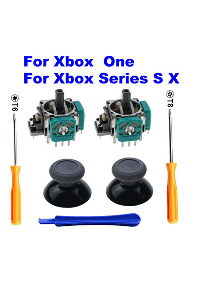 Choice مجموعة من 2 قطعة من مستشعر عصا التحكم التناظرية ثلاثية الأبعاد ومقياس الجهد وعصا التحكم لجهاز Microsoft XBox One S.