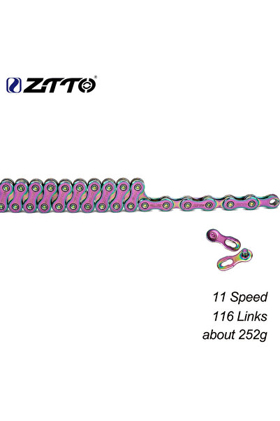 ZTTO سلسلة ملونة للدراجات الجبلية ZTTO مقاس 11 ثانية وسلسلة سرعة 8 ثانية و9 ث...