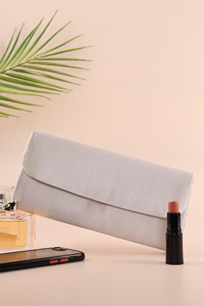 WMİLANO Σατέν βραδινό γυναικείο βραδινό φόρεμα τσάντα χειρός με λουράκι αλυσί...