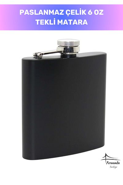 Fernanda Special Production 6 oz Single Drink Alcohol Whisky Camping Flask Bottle Stainless Steel That Keeps Cold for a Long Time
