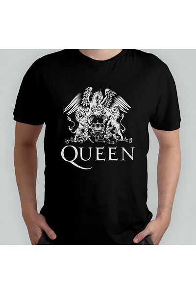Pixxa Μπλουζάκι Queen - Freddie Mercury 100% βαμβακερό με λαιμόκοψη μοντέλο 1