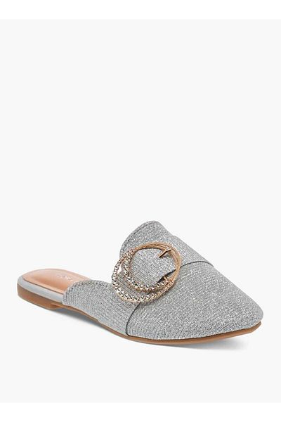 Flora Bella by Shoexpress Flora Bella Embellished Slip-On Mules
