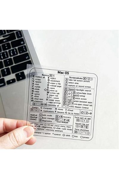 Choice MAC OS 1pc/3pcs Keyboard Shortcut Stickers for Word Excel Windows MAC OS Letter Graphic Laptop Prote