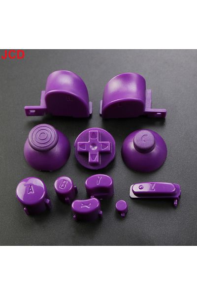 JCD R 1set Full Set L R Abxy Z Keypads Buttons With 3d Thumbsticks Caps For Gamecube For Ngc D Pads.