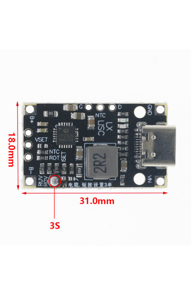 Choice1 وحدة تعزيز شحن بطارية الليثيوم 3S BMS 2S 3S USB متوازنة 15 وات 8.4 فو...