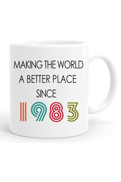 Be Care "Make The World A Better Place Since 1980" Coffee Mug Perfect for a 4...