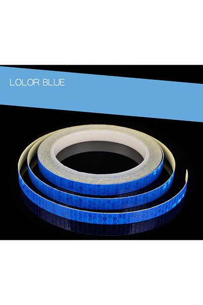 Choice Blue 800cm Car Reflective Stickers Motorcycle Bicycle Reflector Safety Warning Rim Decal Tape Car Ac