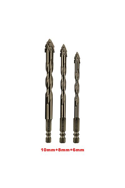 Choice 3 PCS With box New four edged serrated eccentric  bit for dry drilling of all ceramic tiles ceramic