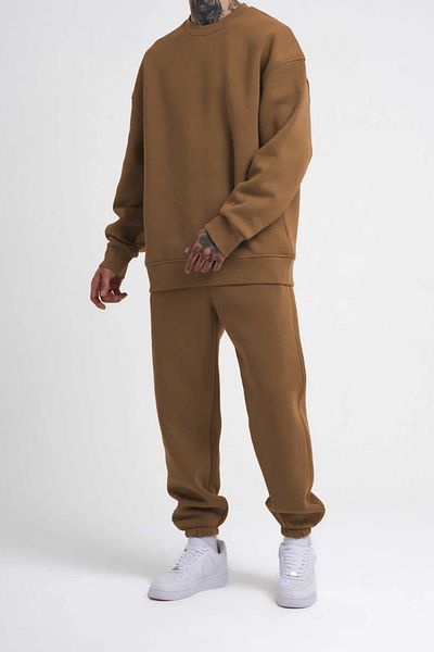 ruNadeS Ανδρικό σετ φόρμας casual Tile O Neck Rubber Leg Oversize