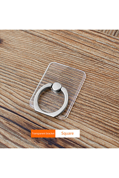 WSSHE حامل هاتف محمول على شكل حلقة إصبع قطة مربعة شفافة لهاتف iPhone XS هاتف ...