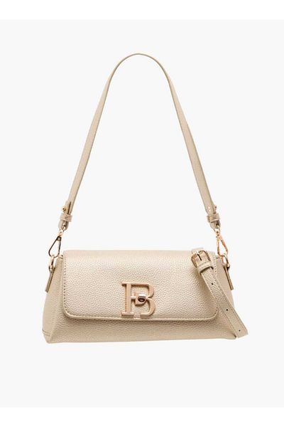 Flora Bella by Shoexpress Flora Bella Logo Accent Crossbody Bag with Twist Lock Closure and Detachable Strap