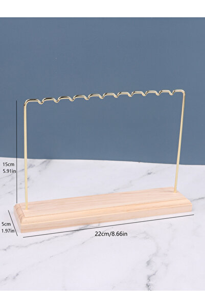 Choice حامل مجوهرات للقرط والقلادة والخاتم والسوار بطول 15 سم، منظم عرض المجو...