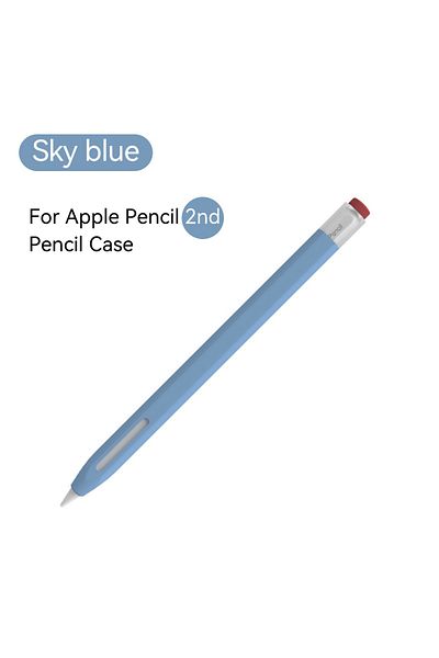 Choice جراب Skyblue2nd Tbtic متوافق مع قلم Apple Pencil من الجيل الأول والثاني، غطاء واقٍ ناعم وشفاف