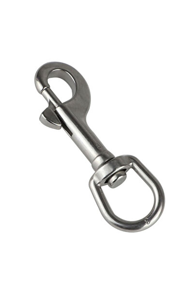 Choice 91mm 1PC 316 Stainless Steel Swivel Eye Bolt Spring Snap Hook Marine Diving D Ring Snap Hooks With S