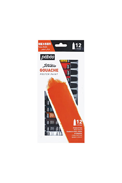 Pebeo Guaj Boya 12 Renkx12Ml (668300)(668800)
