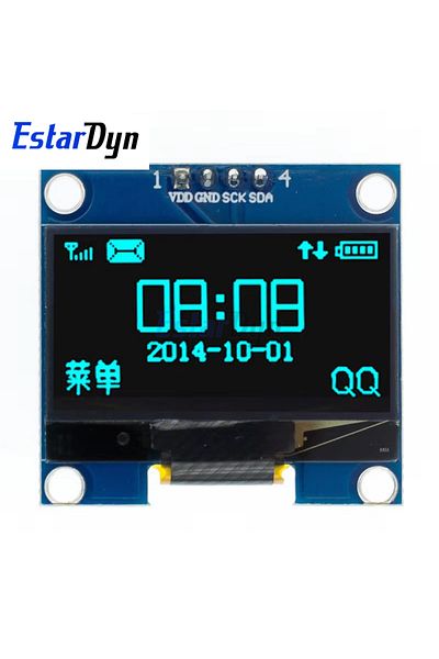 Estardyn 4pinIIC-Blue RoHS 1.3 inch OLED module white/blue  SPI/IIC I2C Communicate color 128X64 1.3 inch OLE