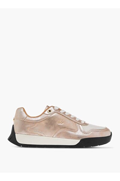 ELLE Women's Panelled Sneakers with Lace-Up Closure