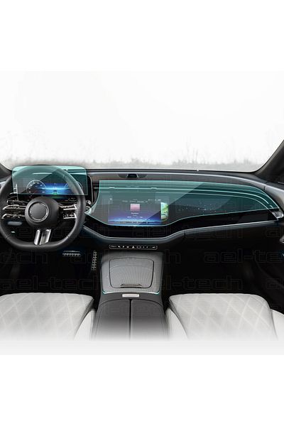 ael-tech Mercedes E Series W214 Digital Instrument & Navigation Compatible Nano Screen Protector Set 2024-2025