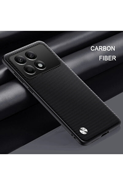 Choice جراب أسود غير لامع لهاتف Poco X6 Pro جراب فاخر من الجلد الصناعي مقاوم ...