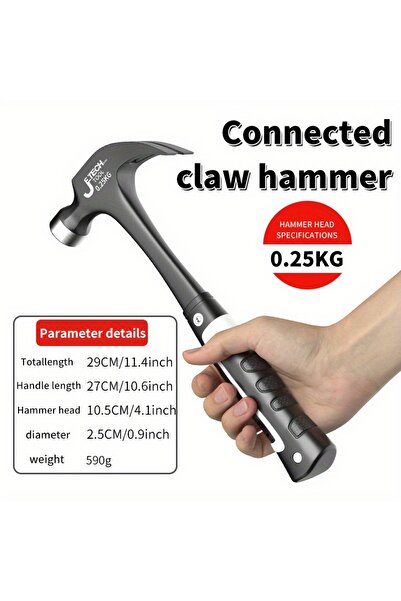 choice2 Small 1pc Integrated Claw Hammer, Professional Woodworking Joinery Ho...