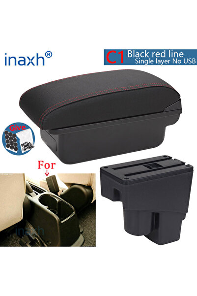 choice2 C1 Black red NO USB For Honda Jazz Armrest box For Honda Fit Jazz 1 C...