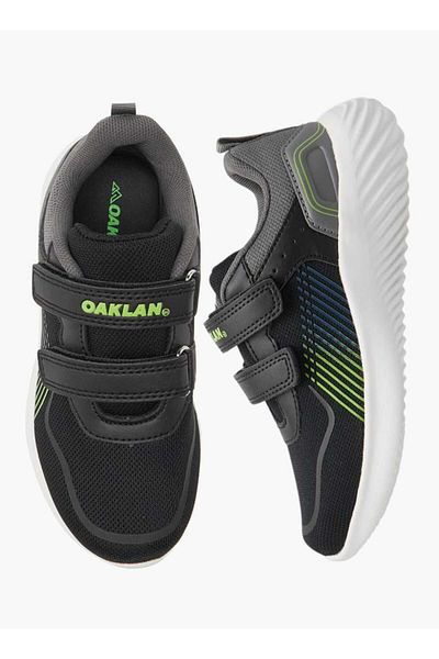 Oaklan by Shoexpress Pull Tab Detail Sports Shoes with Hook and Loop Closure