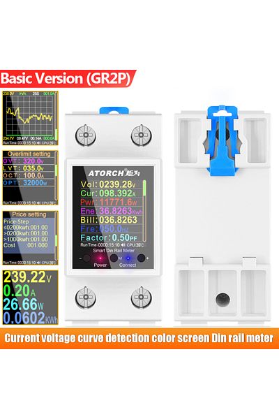 Choice GR2P Not WiFi switch AC50-320V 100A Smart Electricity Meter Tuya WiFi Din Rail Power Energy Meter Di