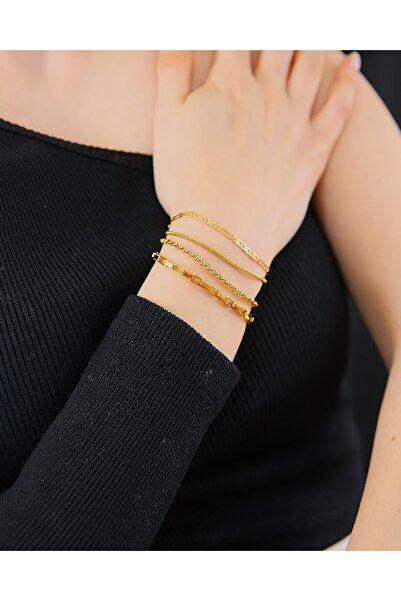 MARCİELO Accessories Steel Bracelet Set of Four Snake Box Alora Grace Stellar Grace – Charming Sparkle