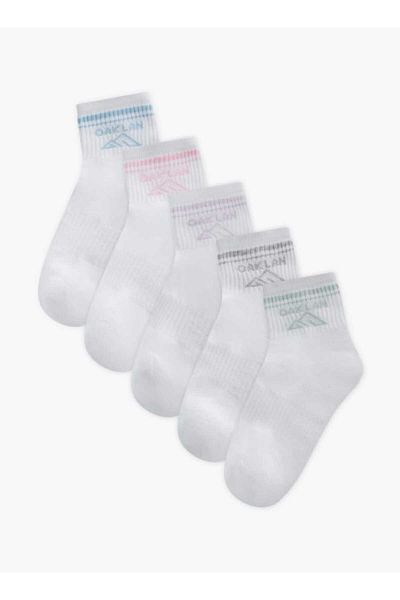 Oaklan by Shoexpress Logo Print Ankle Length Socks - Set of 5