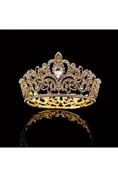 Choice HG032-1 1pc Wedding Hair Accessory Crown Luxurious Rhinestone Dancing Party Birthday Headband Bride