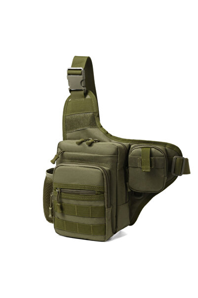 Choice حقيبة صدر للتخييم والتسلق باللون الأخضر للجيش للرجال، حقيبة صدر تكتيكي...