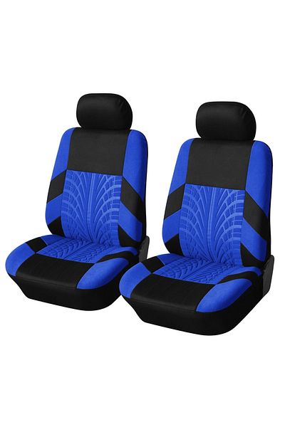 Choice Blue Fashion Front Car Seat Covers Car Accessories Tire Track Embossed Styling Durable Comfortable F