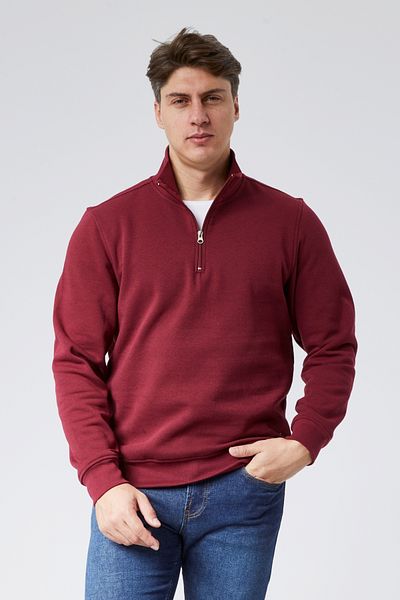 VİPER Half Zipper High Collar Sweatshirt with Fleece Inside Winter
