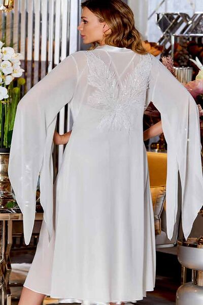 Jeremi Satin Nightgown and Dressing Gown Set