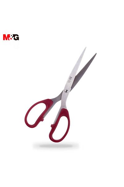 Choice مقص أحمر كبير 210 مم من M&G، مقص برأس مستدير 160/210 مم، صغير متوسط كبير، مصنوع يدويًا