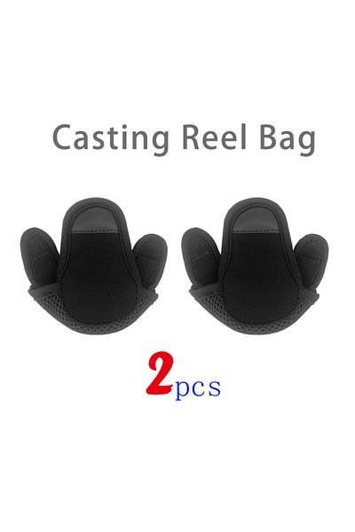 Choice cast reel bag 2pcs 2pcs Soft Casting Reel Protective Bag Drum Reel Bag Spinning Reel Case Fishing Ac