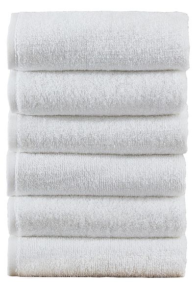 S&R 6 Pieces 70X140 cm Luxury White Hotel Bath Towel 500 Grams 100% Cotton