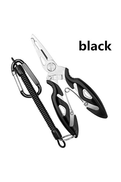 Choice1 كماشة صيد السمك السوداء، مقص خط الصيد، أداة إزالة خطاف السمك الصغيرة ...