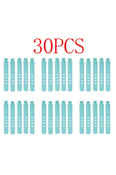 Choice أخضر - 30 قطعة 30/5 قطع منظم كابلات أربطة إدارة سلك الشاحن أحزمة كابلات سيليكون منظم الأسلاك