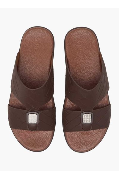 LBL by Shoexpress Men's Textured Slip-On Arabic Sandals