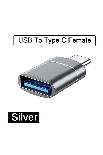 Choice Silver B 2PCS 2PCS USB 3.0 To Type C OTG Charger Adapter Connector Type-C to USB Male To Type-c Adap