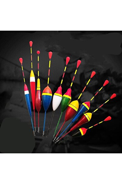 Choice مجموعة مكونة من 10 قطع من عوامات الصيد المتنوعة ذات الأحجام والألوان ا...