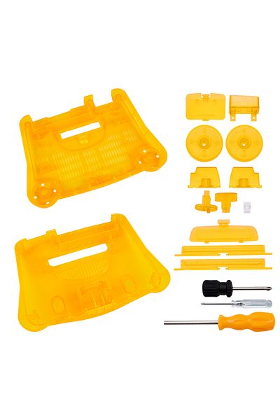 Choice Trn Orange Bitfunx Replacement Plastic Shell Translucent Case For N64 Nintendo 64 Replacement Case T